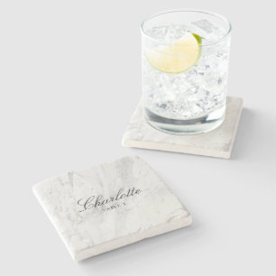 Tile Escort Card Unique Elegant Wedding Place Card Stone Coaster