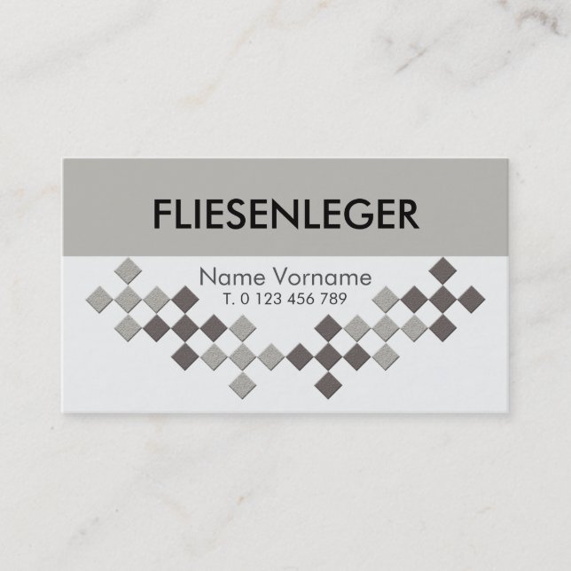 tile feeder craftsman business card (Front)