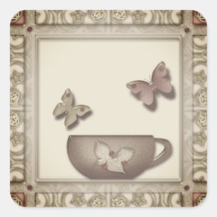 Tile for the kitchen . square sticker