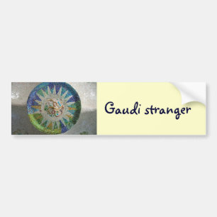 Tile Gaudi stranger Bumper Sticker