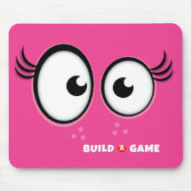 Tile Girl Mouse Pad