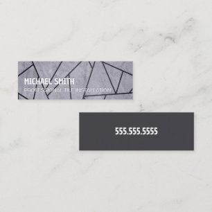 Tile Installer Mini Business Card