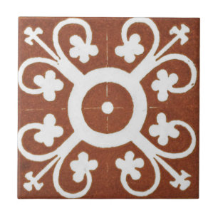 Tile Irish Ceramic Art Design Red Clover
