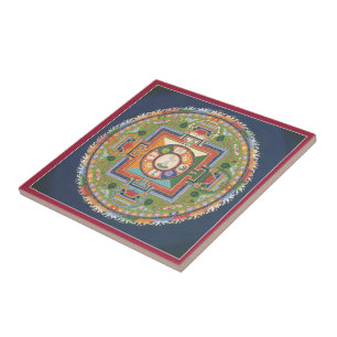 Tile - Mandala of Compassion (Chenrezig)