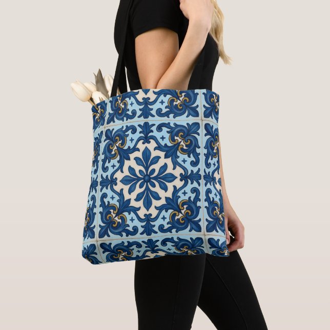 "Tile Me I'm Gorgeous" Tote Bag (Close Up)