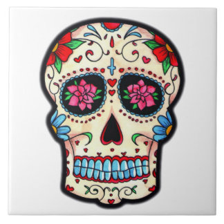 Tile Mexicana Skull