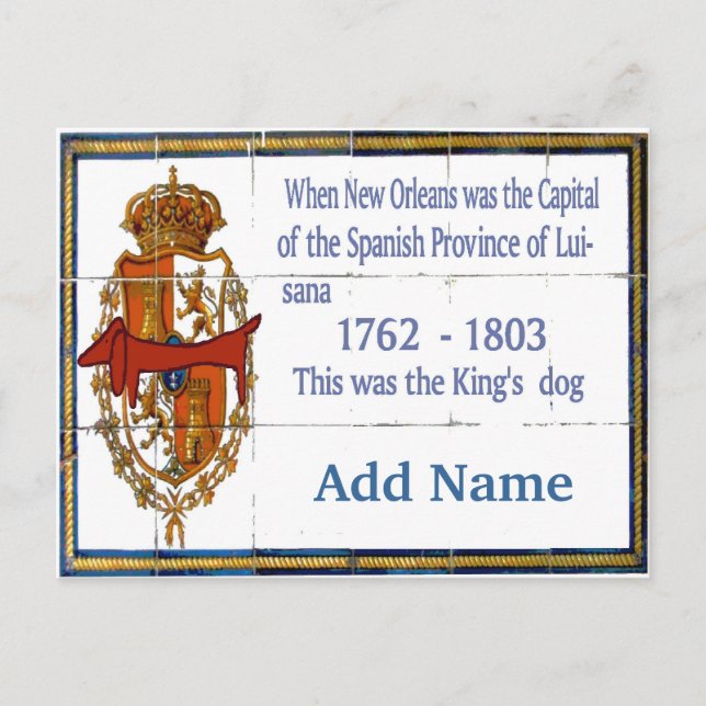 Tile Mural Dachshund Personalised Postcard (Front)