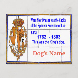 Tile Mural With Dog Personalised Postcard