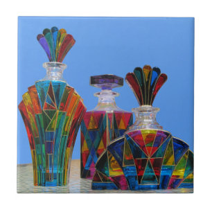 Tile--Murano Glass Decanters Ceramic Tile