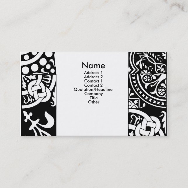 tile ornaments business card (Front)