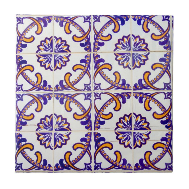Tile pattern close-up, Portugal (Front)
