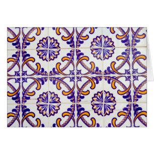 Tile pattern close-up, Portugal