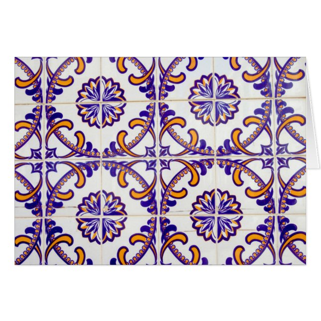 Tile pattern close-up, Portugal (Front Horizontal)