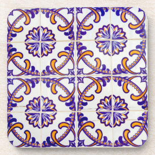Tile pattern close-up, Portugal Coaster