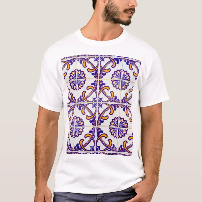 Tile pattern close-up, Portugal T-Shirt (Front)