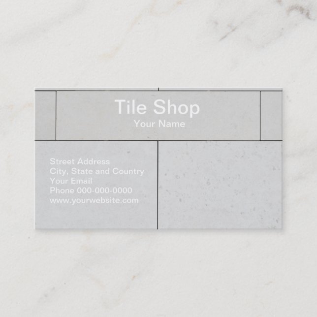 Tile Shop Business Card (Front)