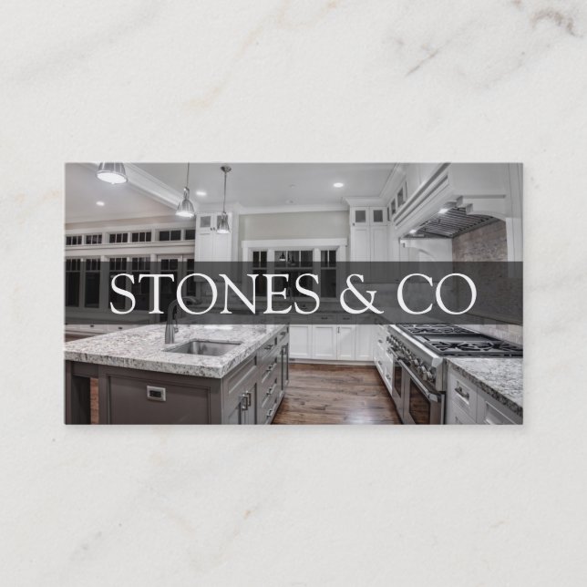 Tile Stone Granite Marble Construction Business Card (Front)