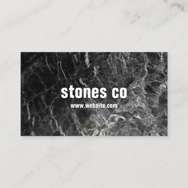 Tile Stone Granite Marble Construction Flooring Business Card (Front)