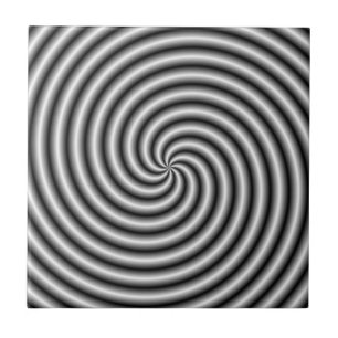 Tile The Swirl in Black and White