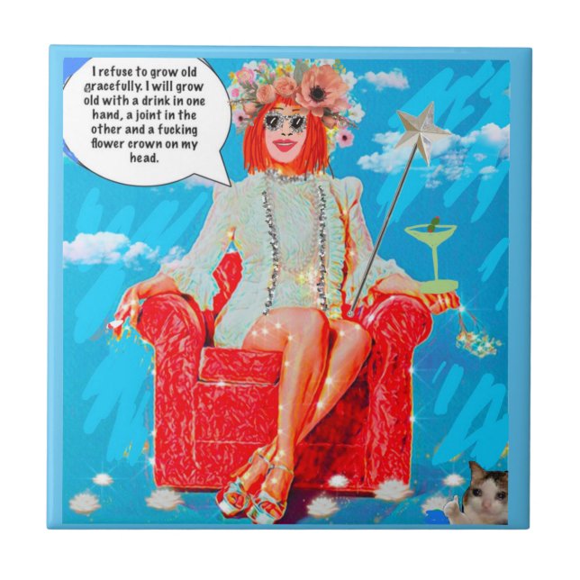 TILE,TRIVET- CERAMIC TILE (Front)