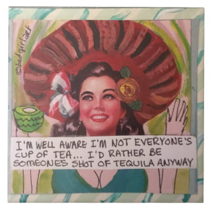 Tile-trivet-wall art ceramic tile