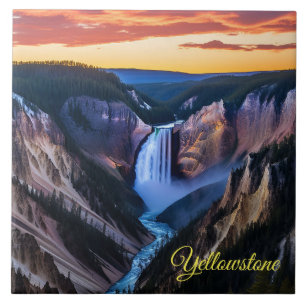 Tile Trivet-Yellowstone Falls