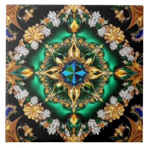 Tile with Brazilian Colours modern Design