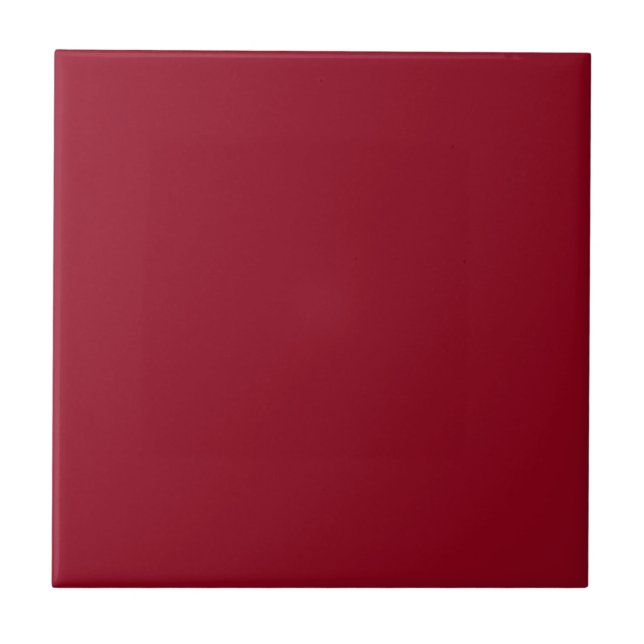 Tile with Dark Red Burgundy Background (Front)