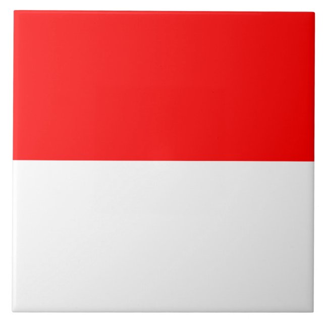 Tile with flag of Indonesia (Front)