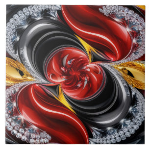 Tile with German Colours modern Design