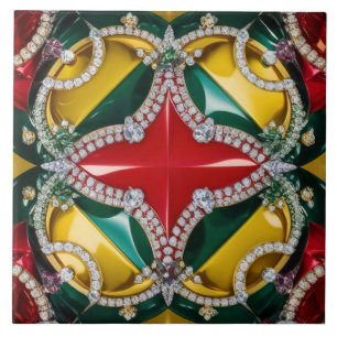 Tile with Los Angeles Colours modern Design