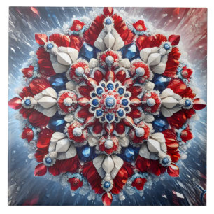 Tile with Norwegian Colours modern Design