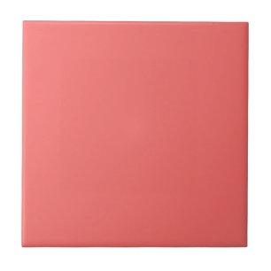 Tile with Salmon Pink Background