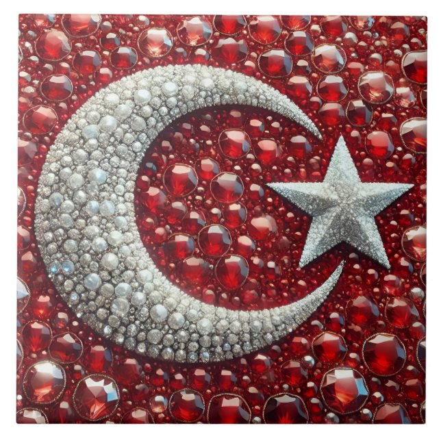 Tile with Turkish Colours modern Design (Front)