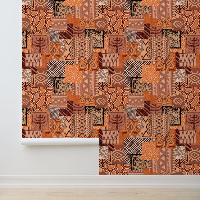 tiled African style themed Wallpaper (Application)