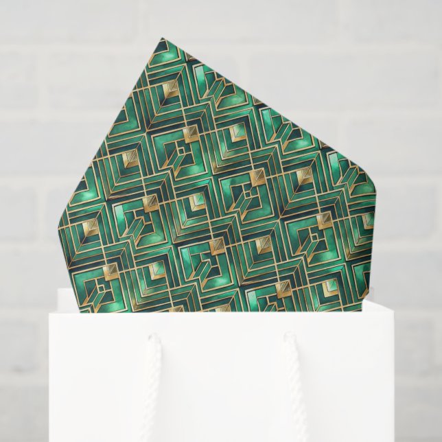 Tiled Art Deco pattern  Tissue Paper (Gift Bag)