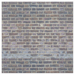 Tiled Brick Wall Urban Texture Pattern Fabric