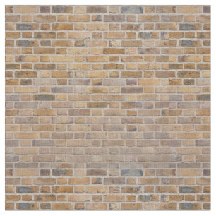 Tiled Brick Wall Urban Texture Pattern Fabric