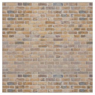 Tiled Brick Wall Urban Texture Pattern Fabric