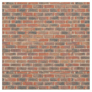 Tiled Brick Wall Urban Texture Pattern Fabric