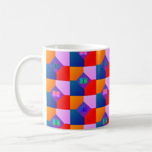 Tiled Butterfly Diamonds Coffee Mug
