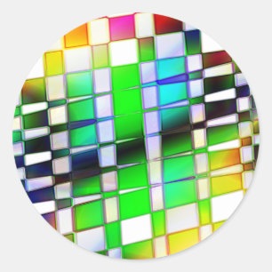 Tiled Classic Round Sticker