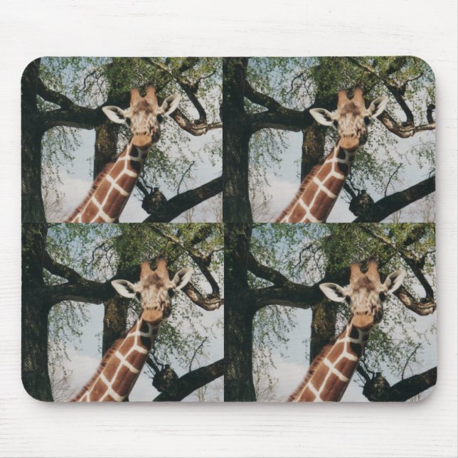 Tiled Cute Giraffe Mousepad (Front)