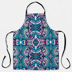 Tiled ethnic pattern. Abstract geometric mosaic vi Apron