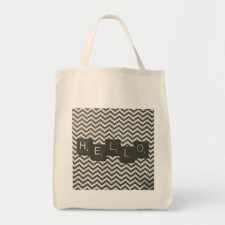 Tiled Hello Tote Bag