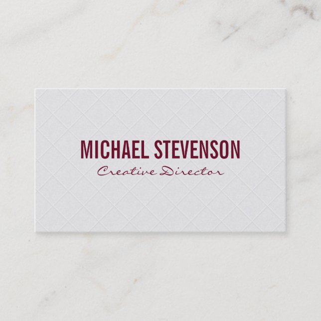 Tiled II | White Business Card (Front)