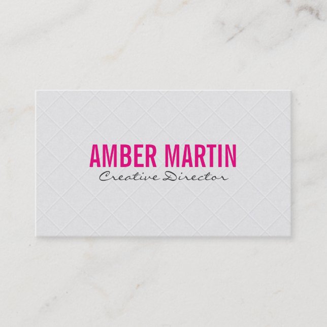 Tiled III | White Business Card (Front)