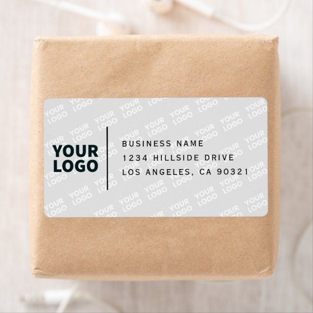 Tiled Logo Pattern Modern Return Address (Insitu)