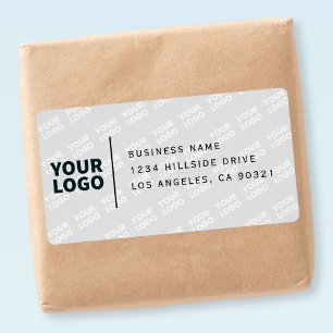 Tiled Logo Pattern Modern Return Address