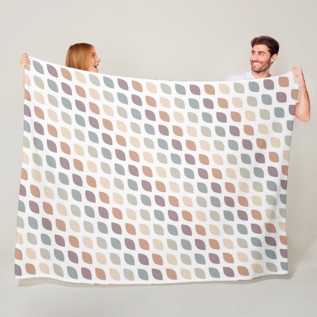 Tiled Pastels Fleece Blanket (In Situ)